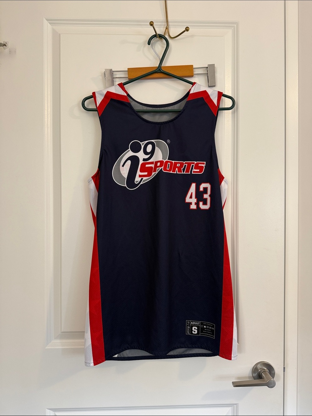 Augusta Sportswear Navy and Red Adult Athletic Jersey